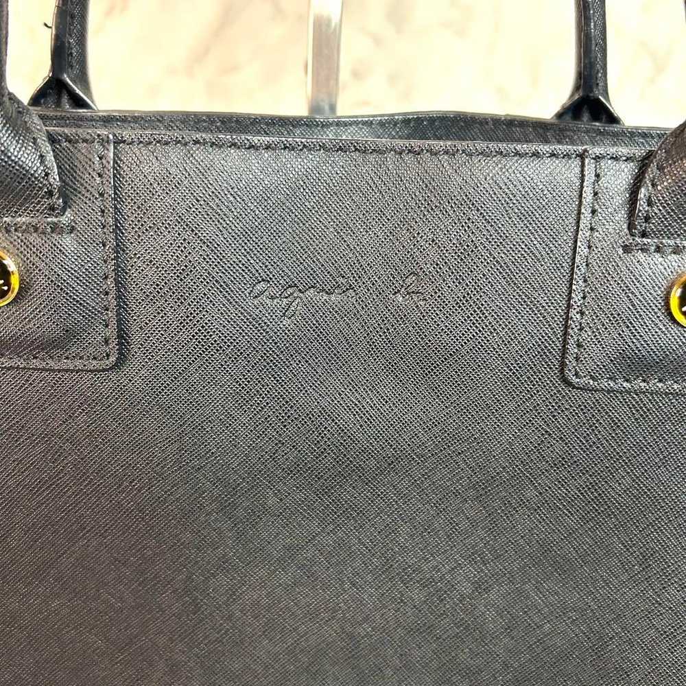 【Excellent Condition】Agnes B. Saffiano Leather To… - image 2