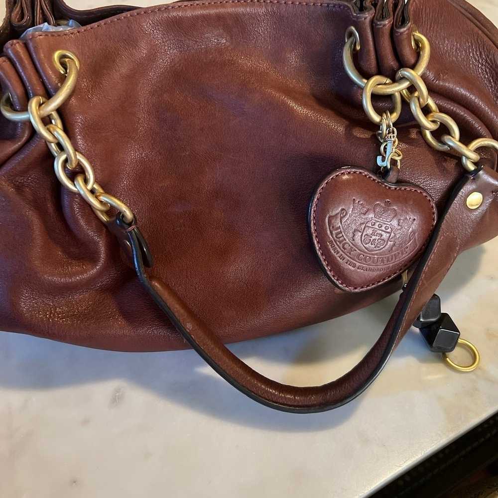 Vintage Juicy Couture Brown Leather Bag - image 2