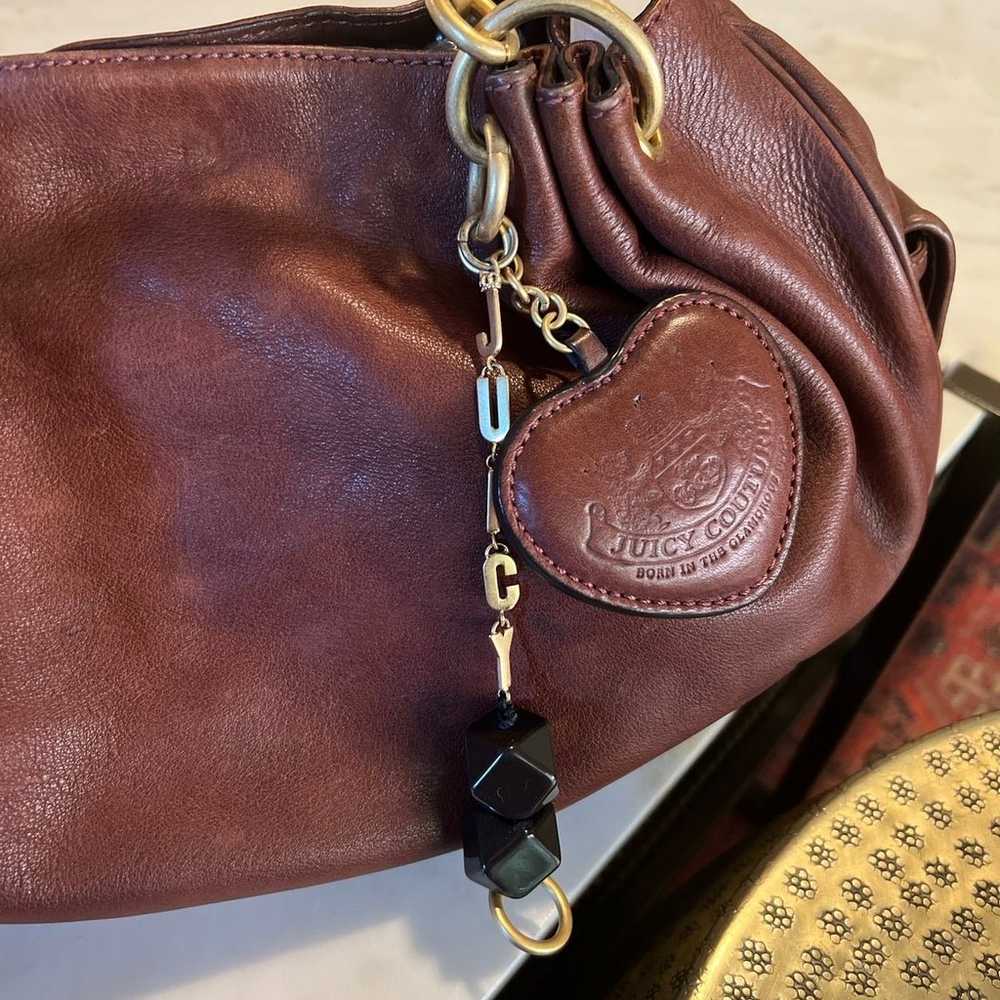 Vintage Juicy Couture Brown Leather Bag - image 3