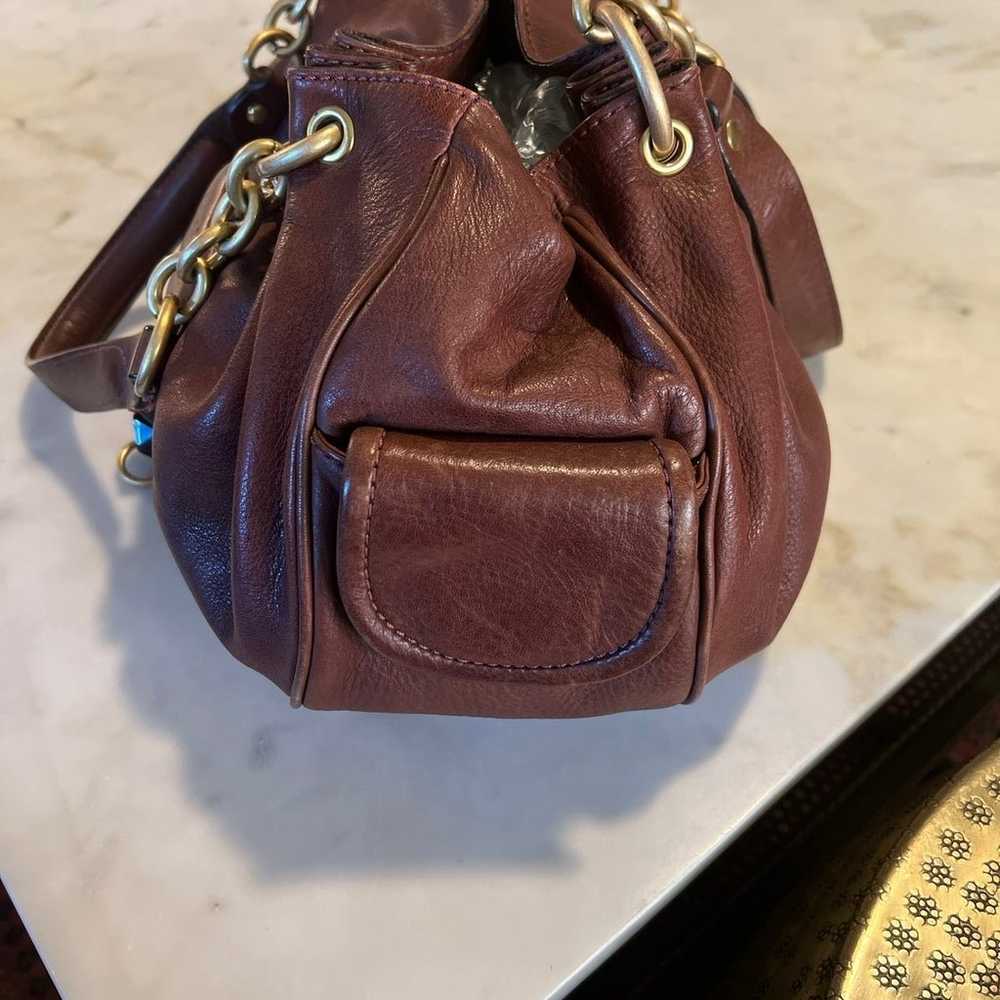 Vintage Juicy Couture Brown Leather Bag - image 5