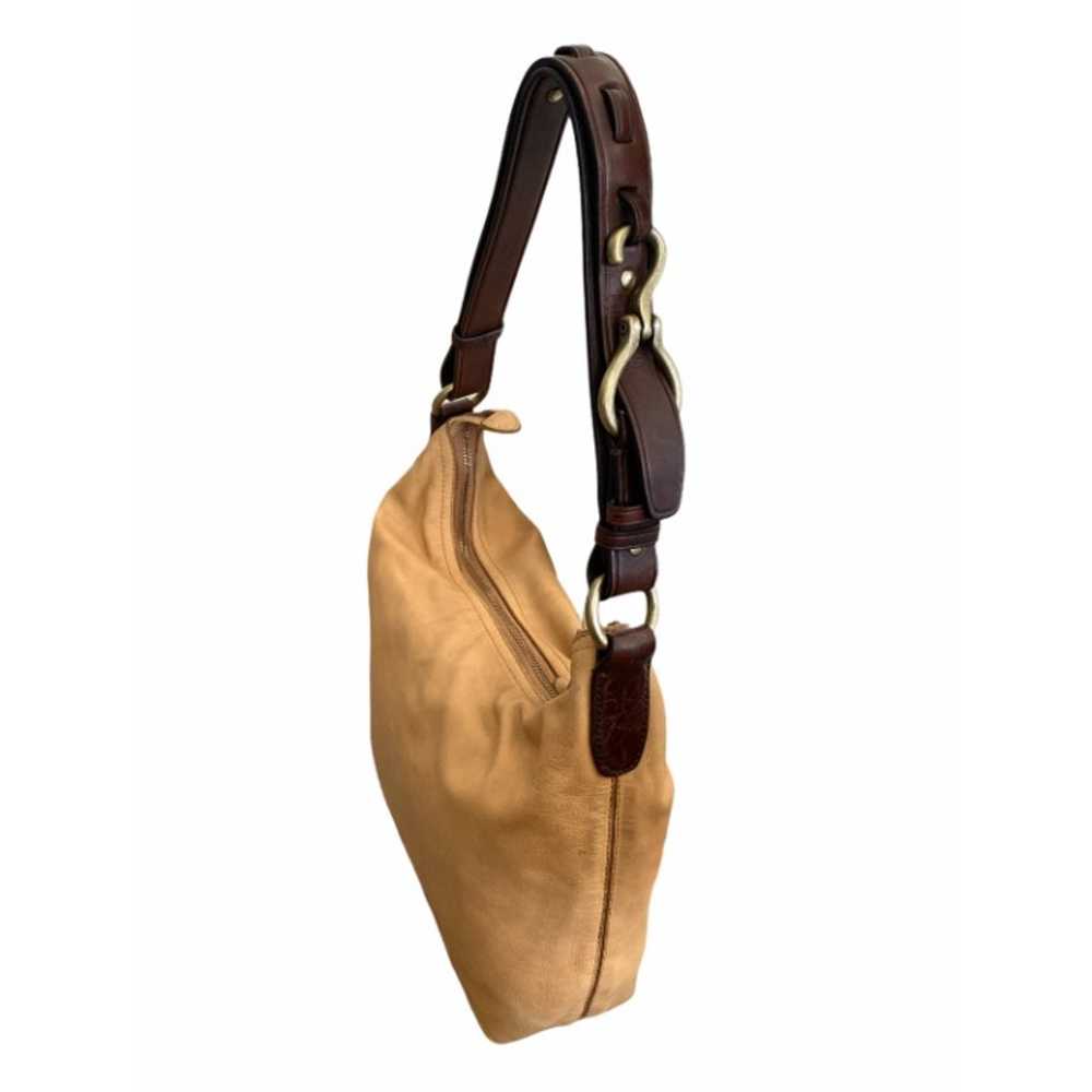 Vintage Leather Hobo Shoulder Bag - image 4