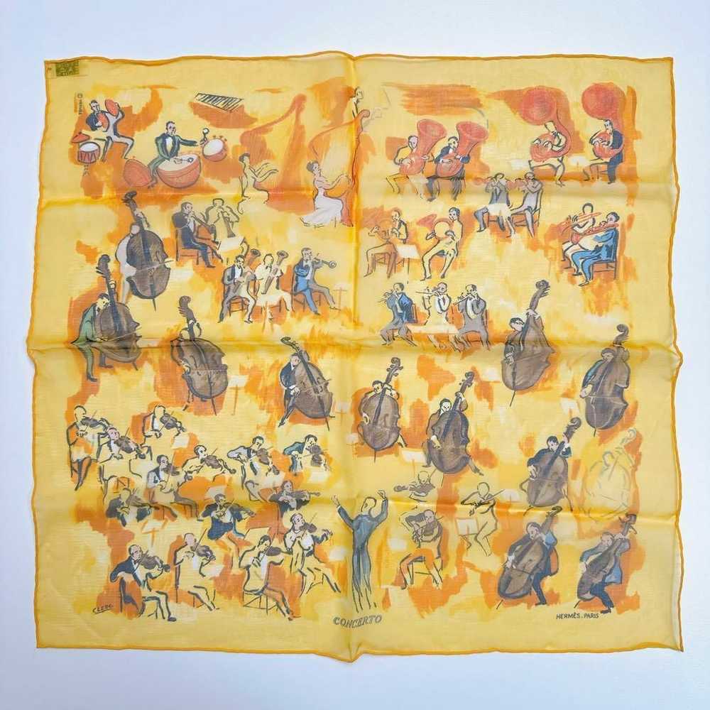 Popular Pattern Hermes Carre 45 Concerto Silk Chi… - image 2