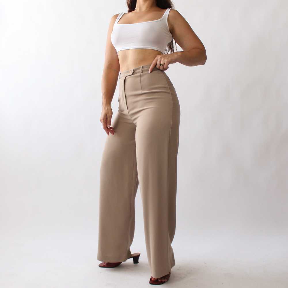 90s Stone Beige Trousers - W27 - image 1