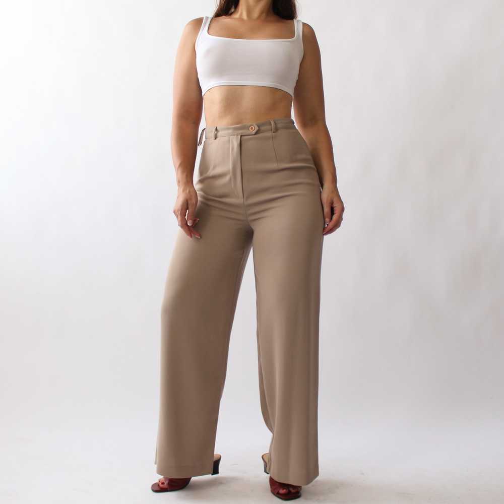 90s Stone Beige Trousers - W27 - image 2