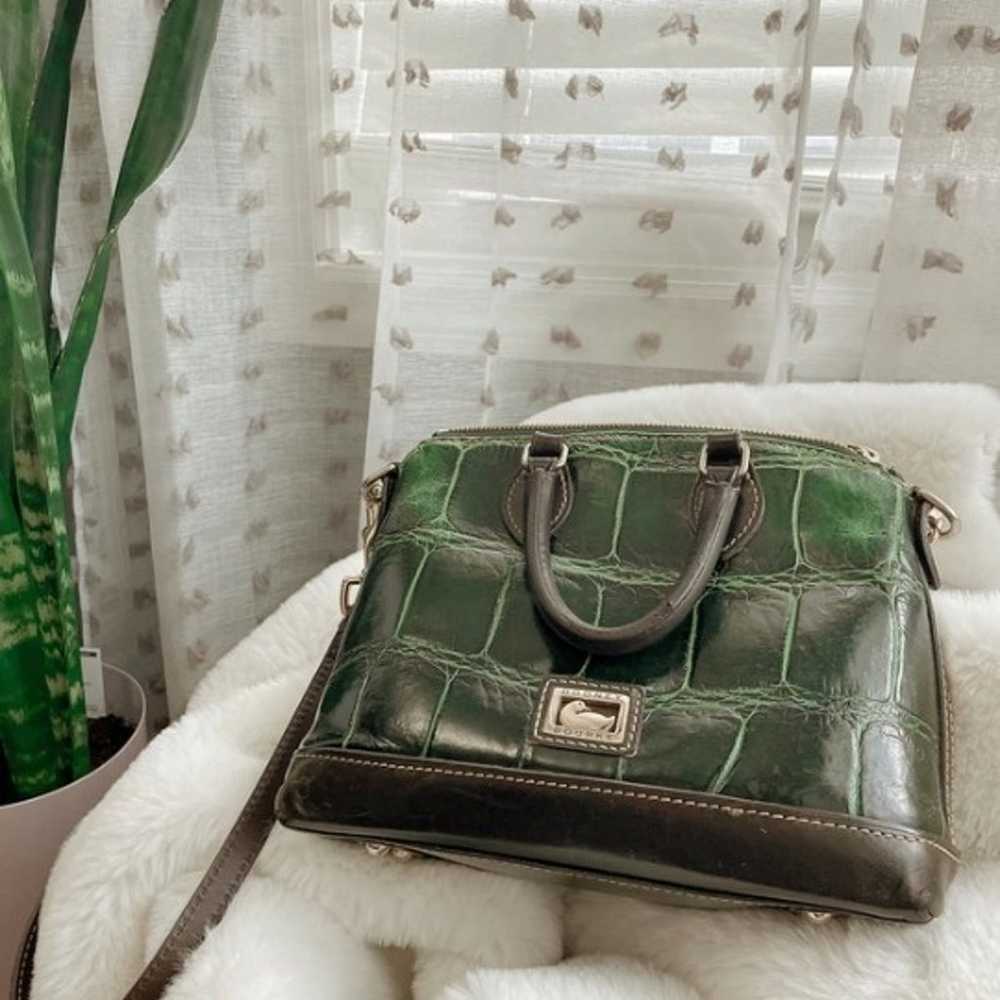 Dooney Bourke • Crocodile Embossed Shoulder Bag - image 2