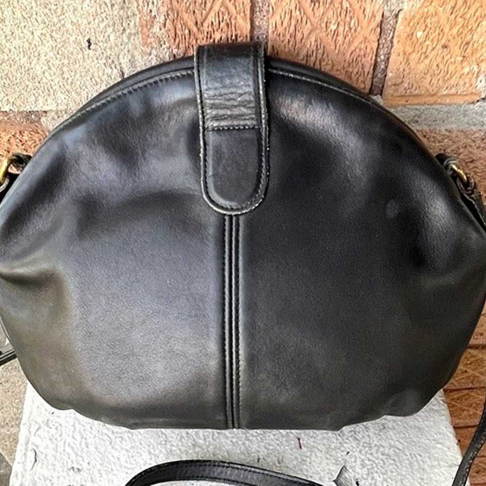 COACH Vintage Laurel USA 90s Clamshell Black Fram… - image 2