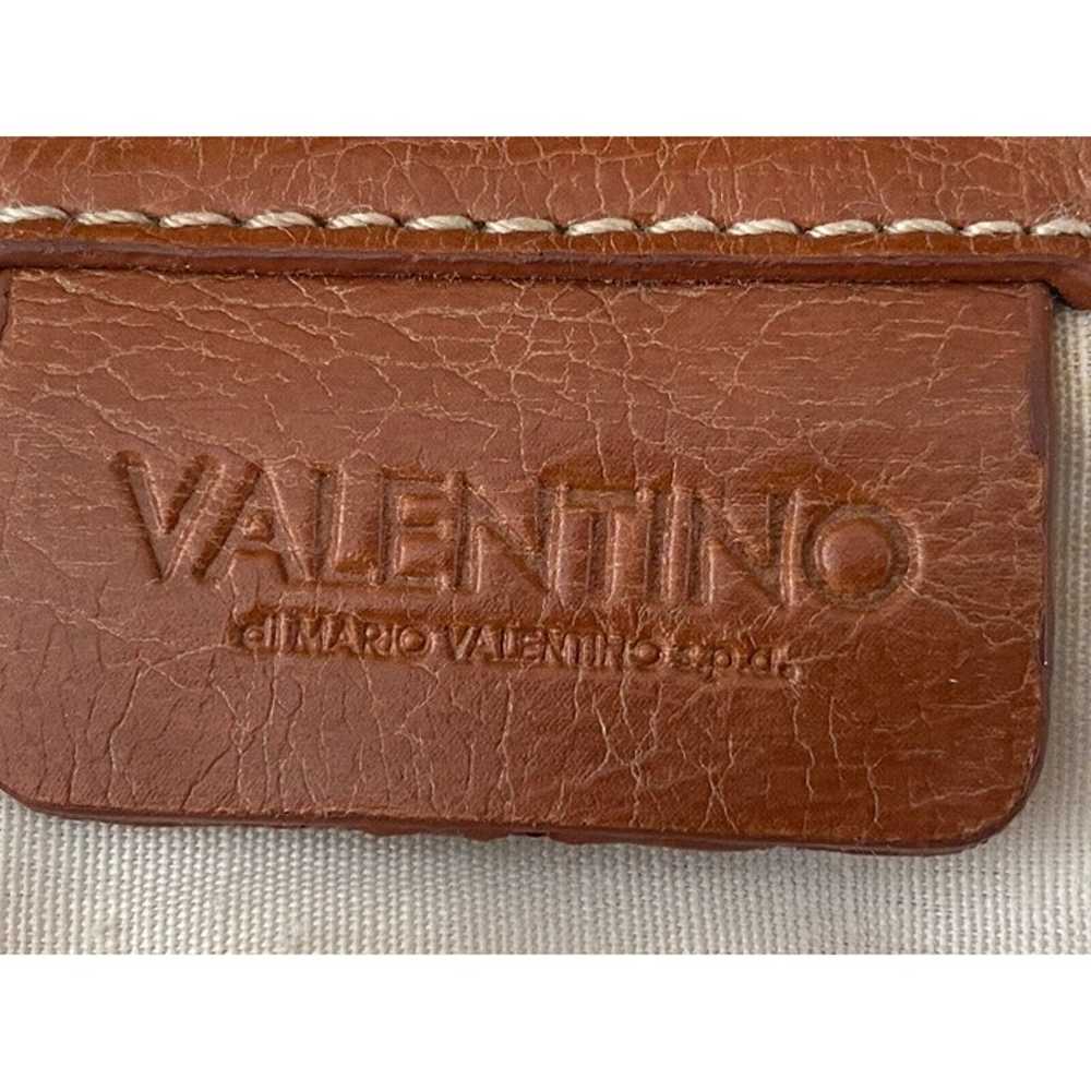 Vintage Mario Valentino Shoulder Bag Canvas Faux … - image 9