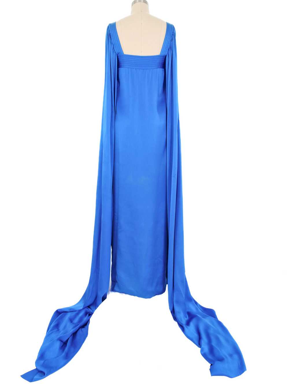 1978 Christian Dior Couture Cobalt Split Sleeve G… - image 5