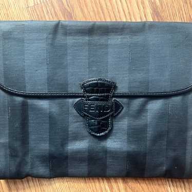 FENDI Vintage Clutch Black Pequin - image 1