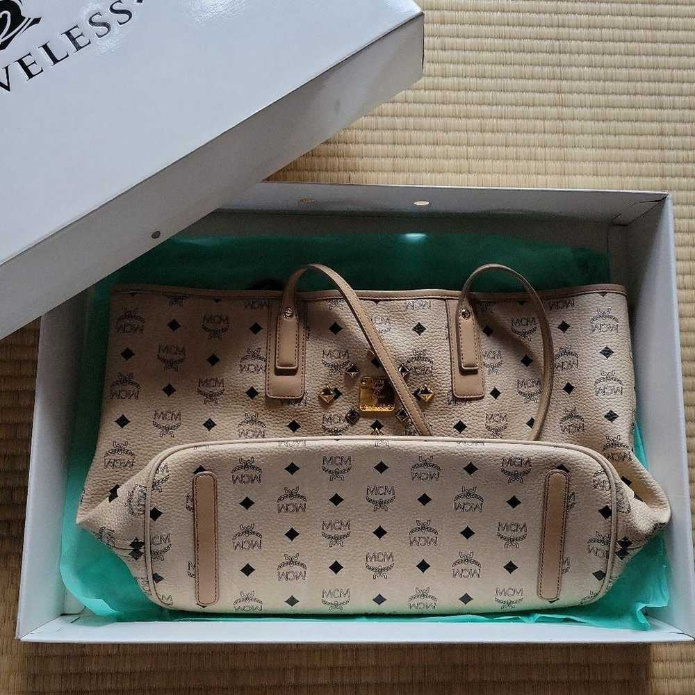 【MCM x LOVELESS Tote Bag】with Pouch / Beige / Rar… - image 8