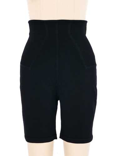 Alaia Black Knit Bike Shorts