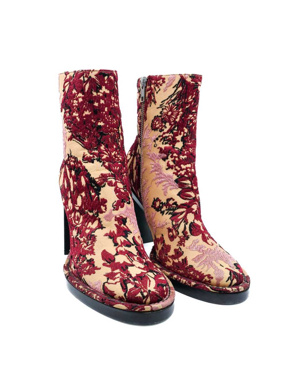 Ann Demeulemeester Floral Brocade Boots, 38 - image 2