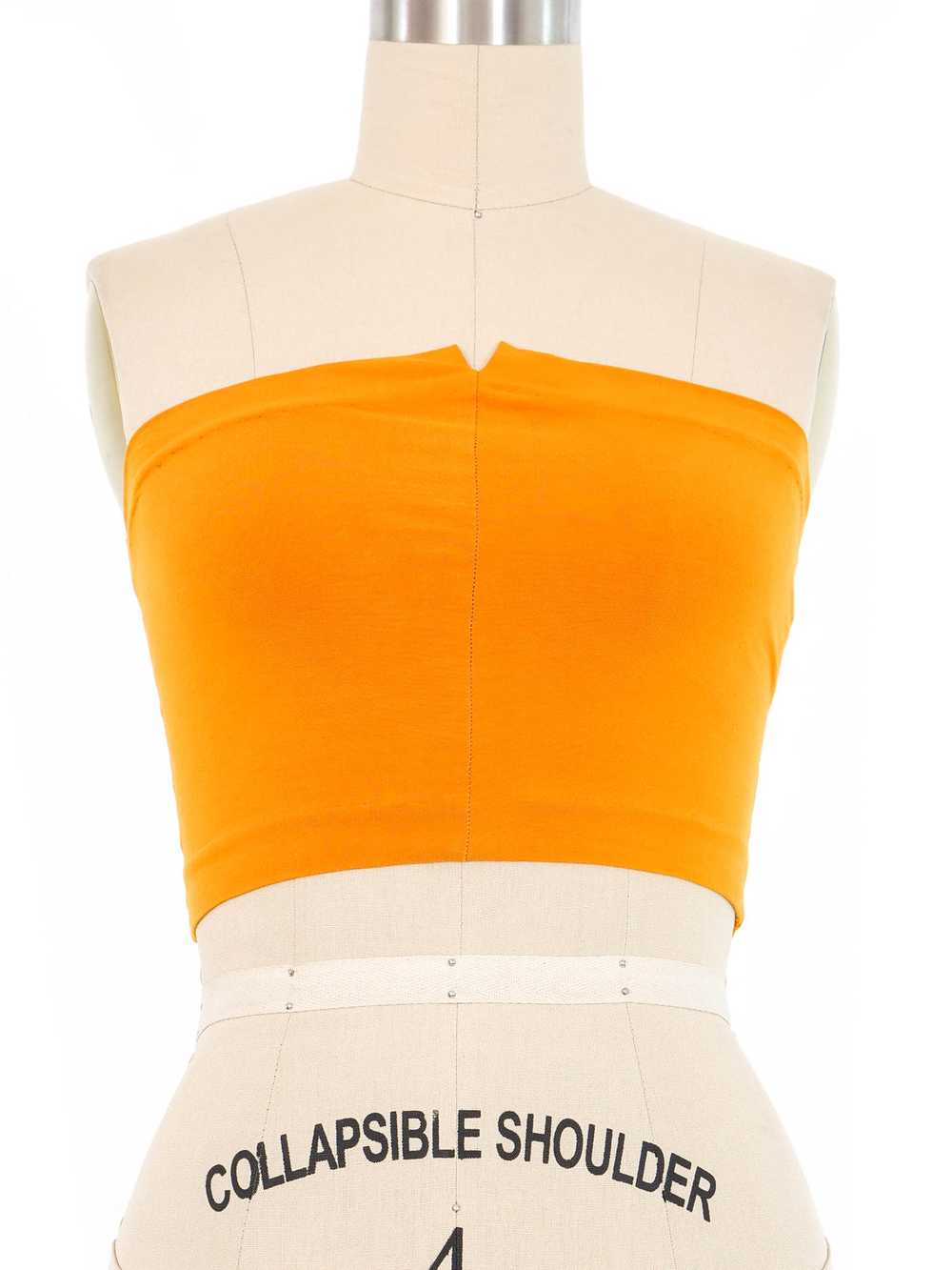 Romeo Gigli Pumpkin Jersey Tube Top - image 2