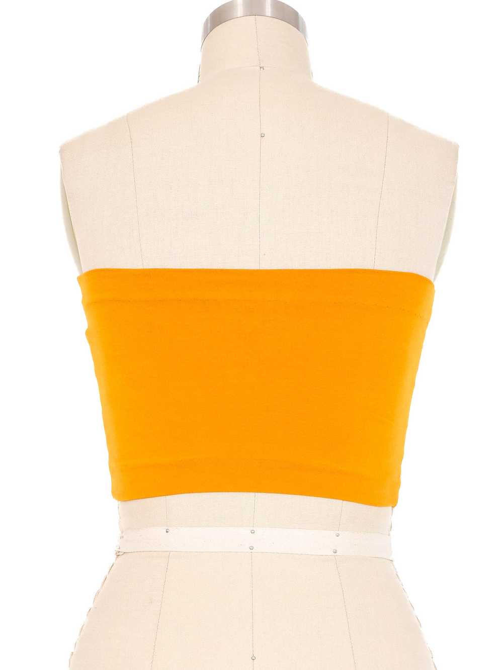 Romeo Gigli Pumpkin Jersey Tube Top - image 4