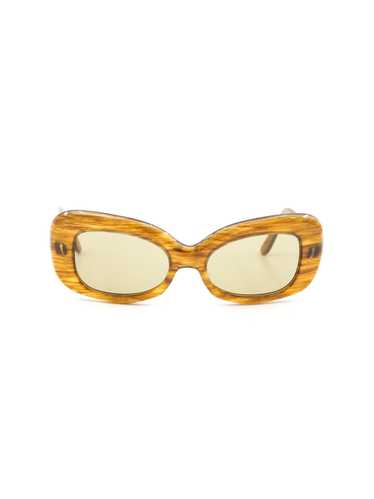 Pierre Cardin Brown Woodgrain Butterfly Sunglasses