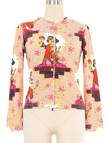 Christian Dior Princess Flower Cotton Cardigan