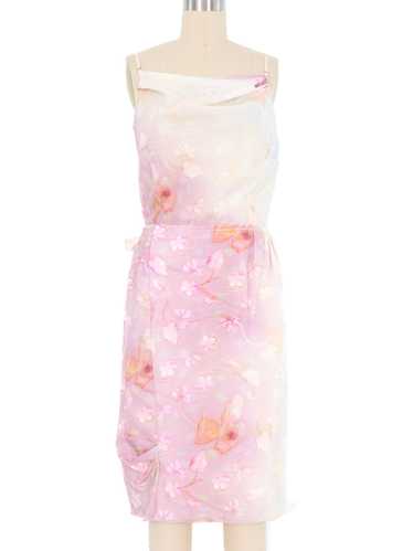 Nina Ricci Floral Silk Dress - image 1