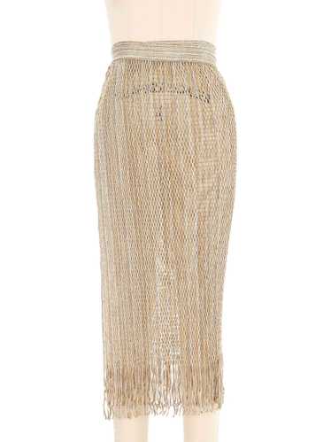 Missoni Fringed Metallic Mesh Sarong