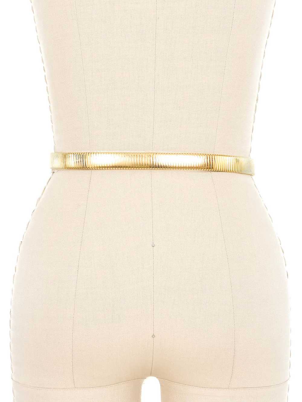 Goldtone Swag Chain Stretch Belt - image 2