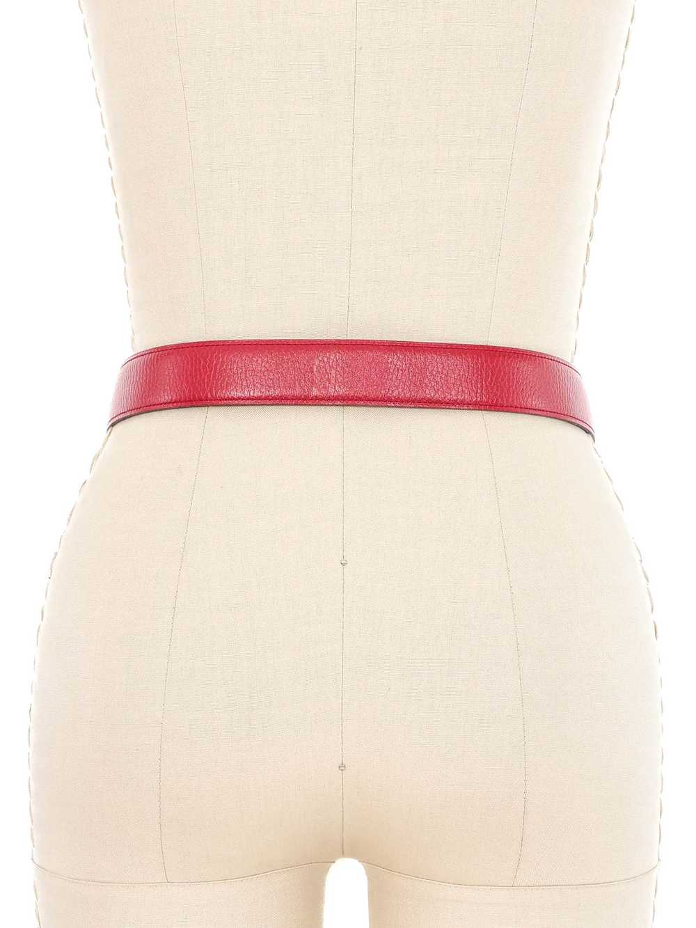 Hermes Mini H Red Reversible Belt - image 3