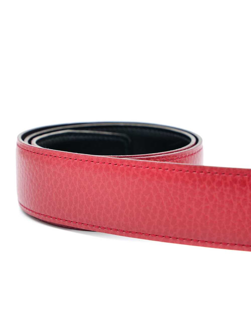 Hermes Mini H Red Reversible Belt - image 5