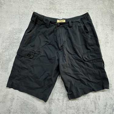 Raw State Raw 7 Seven Cargo Shorts Black Size 38 M