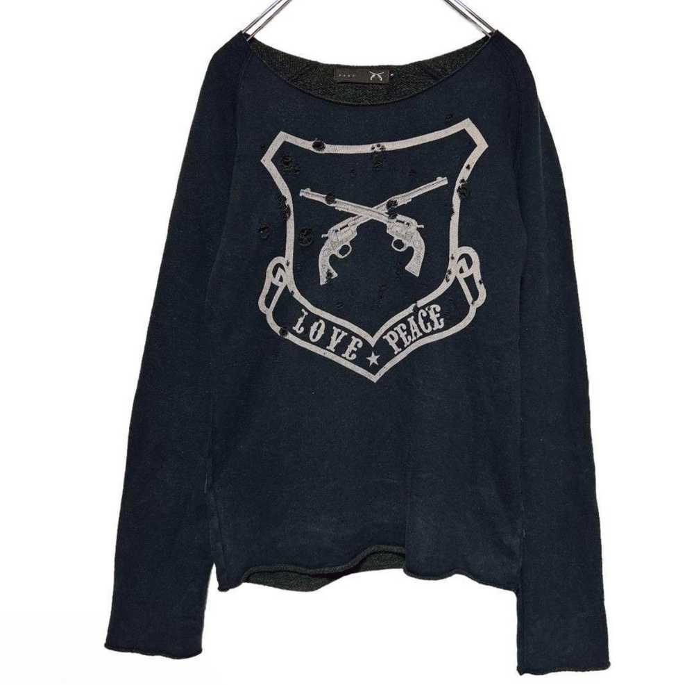 Roar Roar Vintage Gun Print Long Sleeve Cut and S… - image 2