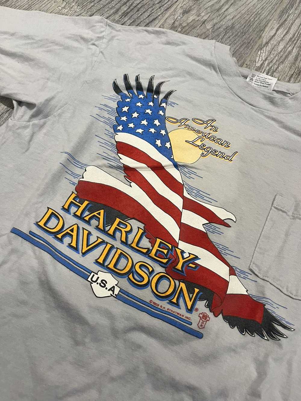 Harley Davidson × Vintage 1989 US x England Harle… - image 2