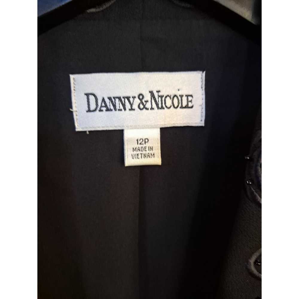 Other Danny & Nicole Black Blouse with Sheer Arm … - image 3