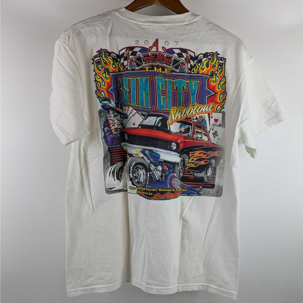 2007 Y2K Mens Drag Racing Large Shirt Las Vegas S… - image 2