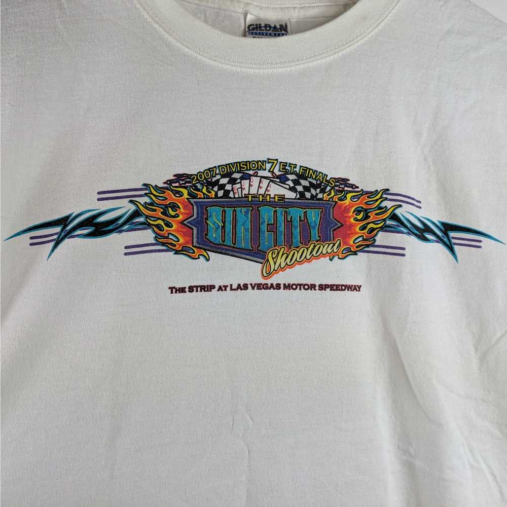 2007 Y2K Mens Drag Racing Large Shirt Las Vegas S… - image 3