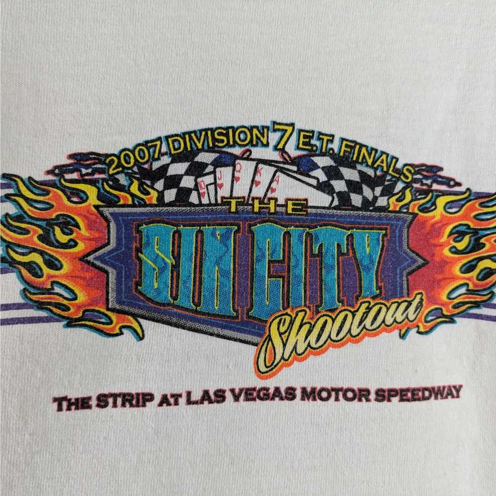 2007 Y2K Mens Drag Racing Large Shirt Las Vegas S… - image 4