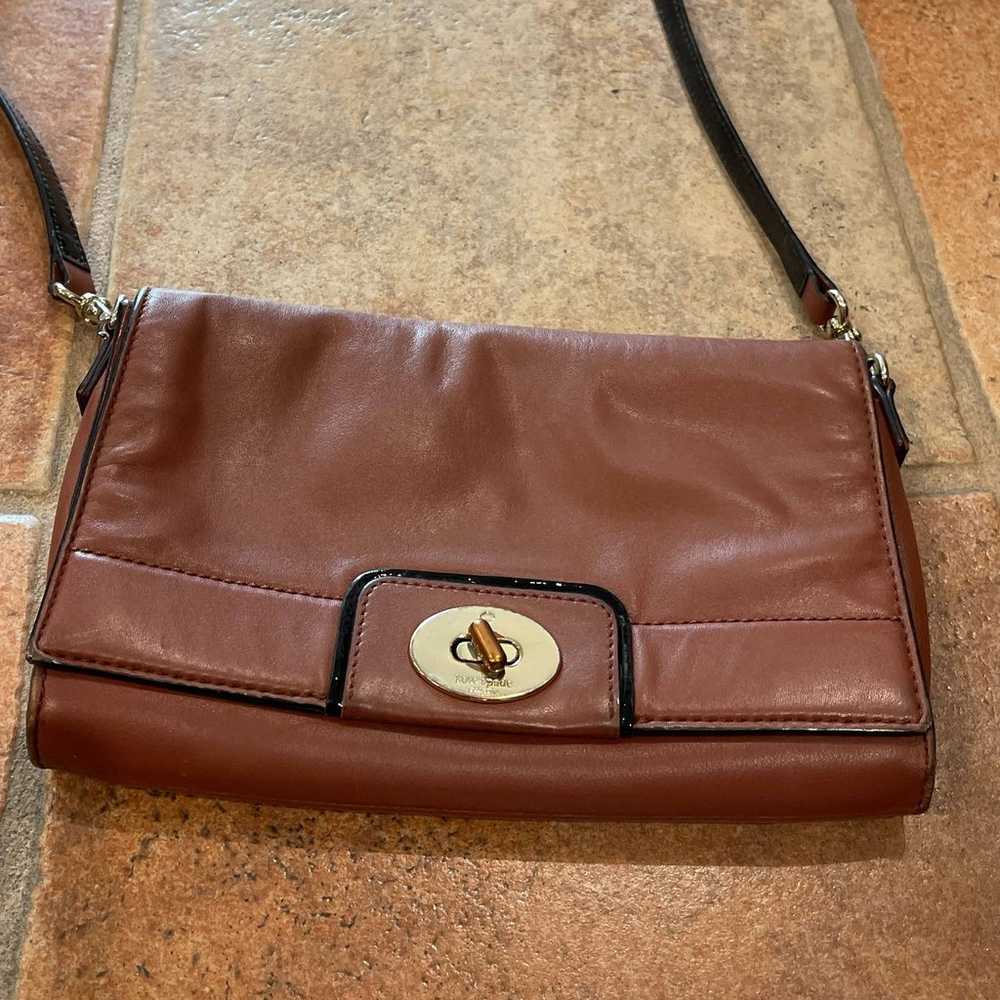 Vintage, Y2K Kate Spade, brown leather Crossbody - image 2