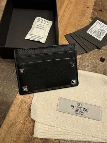 Valentino VALENTINO ROCKSTUD DOUBLE CARD HOLDER