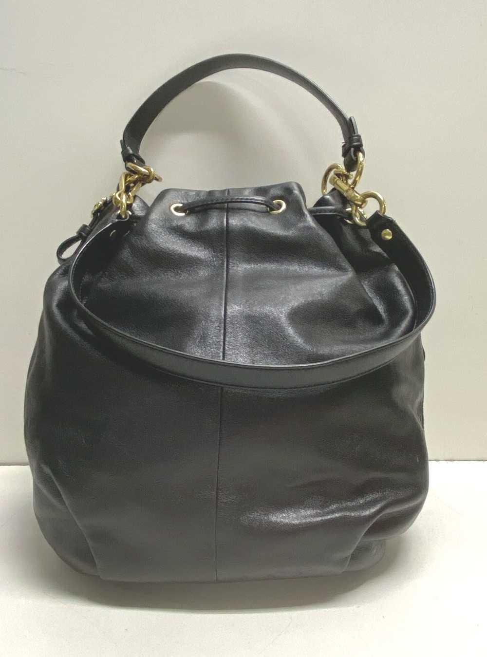 Coach Leather Madison Drawstring Shoulder Bag Bla… - image 2