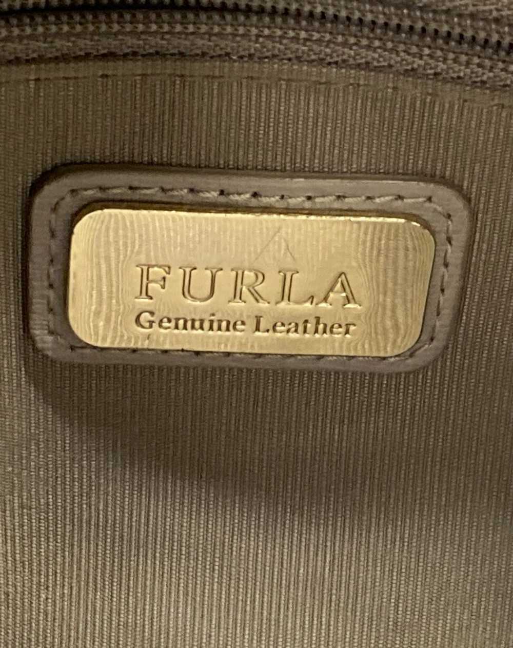 Furla Leather Agata Medium Satchel Grey - image 4