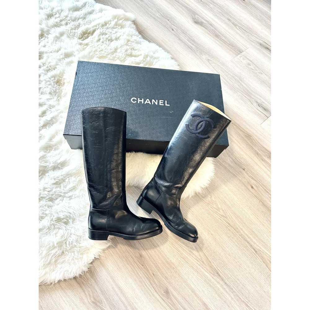 Chanel Leather boots - image 3