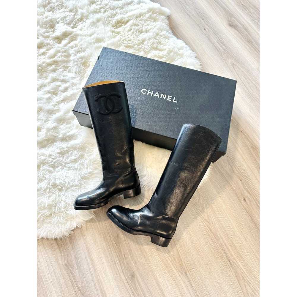 Chanel Leather boots - image 4