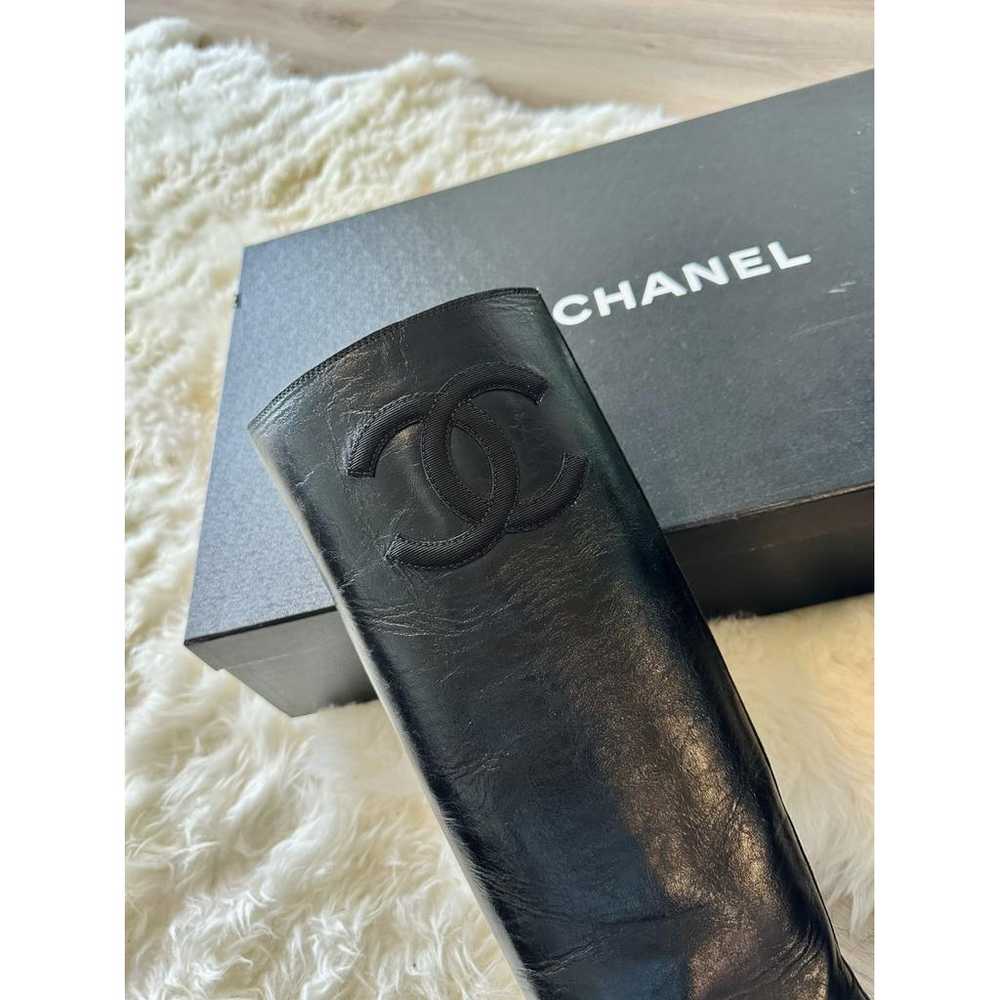 Chanel Leather boots - image 6