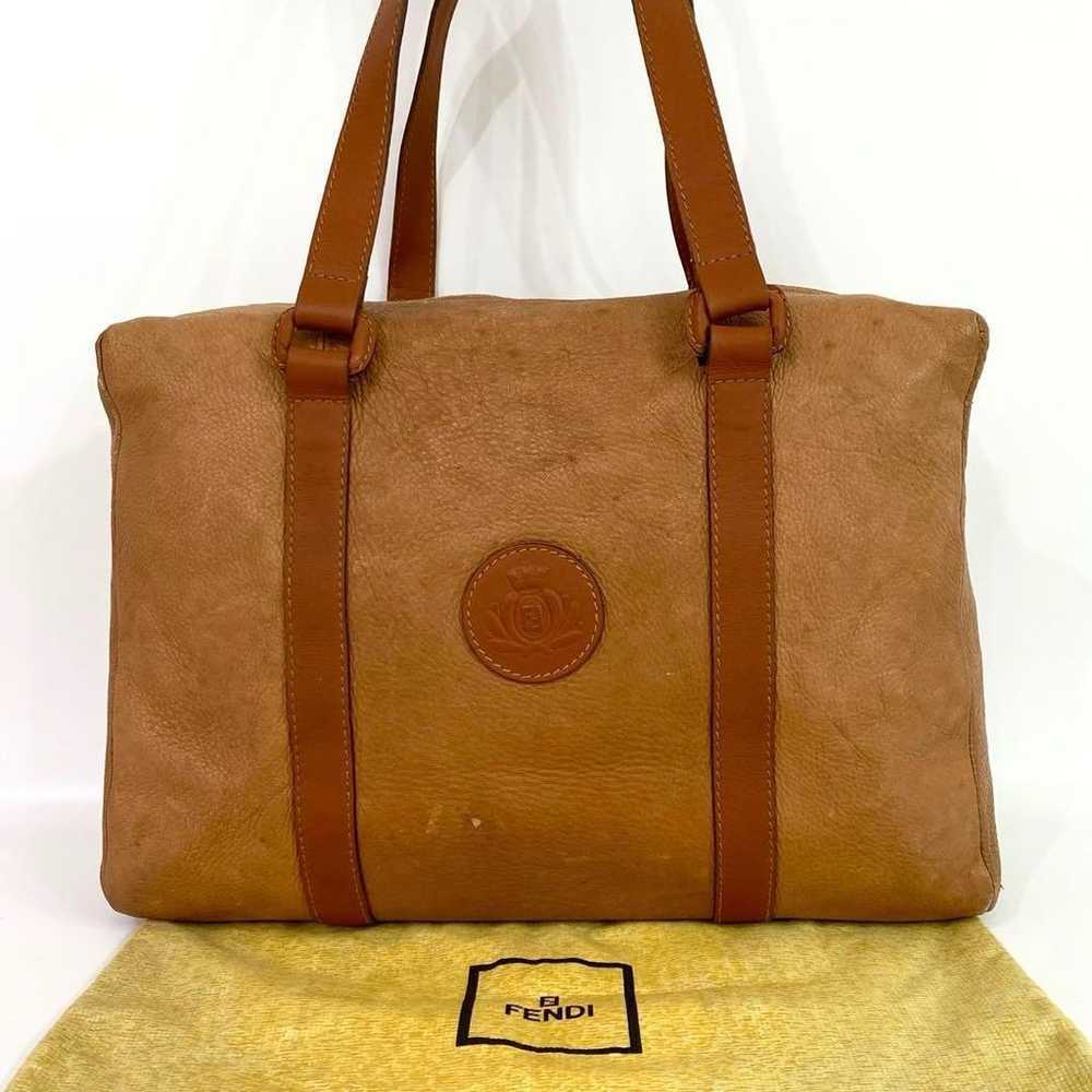 FENDI tote bag leather brown - image 1