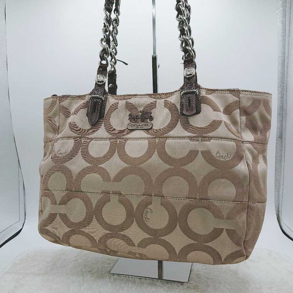 COACH Coach Tote Handbag Signature Ladies Brand - image 2