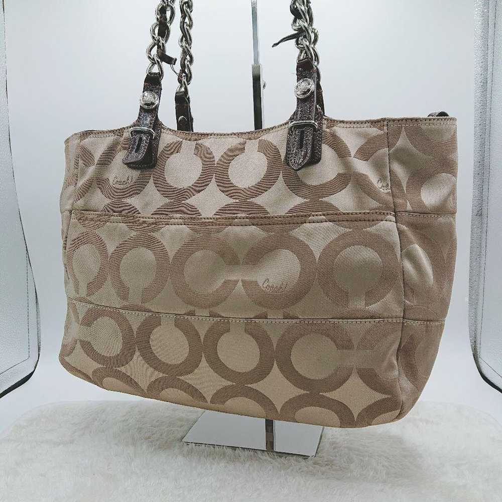 COACH Coach Tote Handbag Signature Ladies Brand - image 3