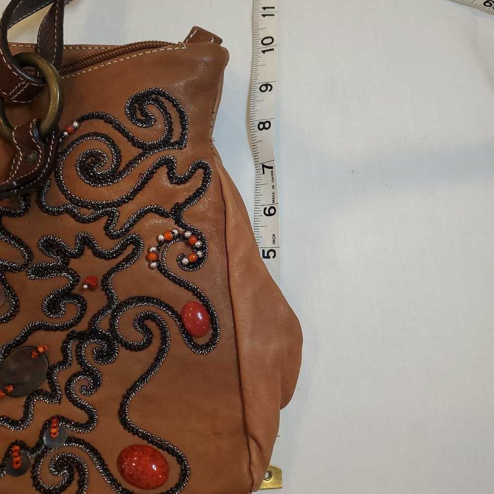 Vintage Gianni Chiarini beaded leather bag with d… - image 12