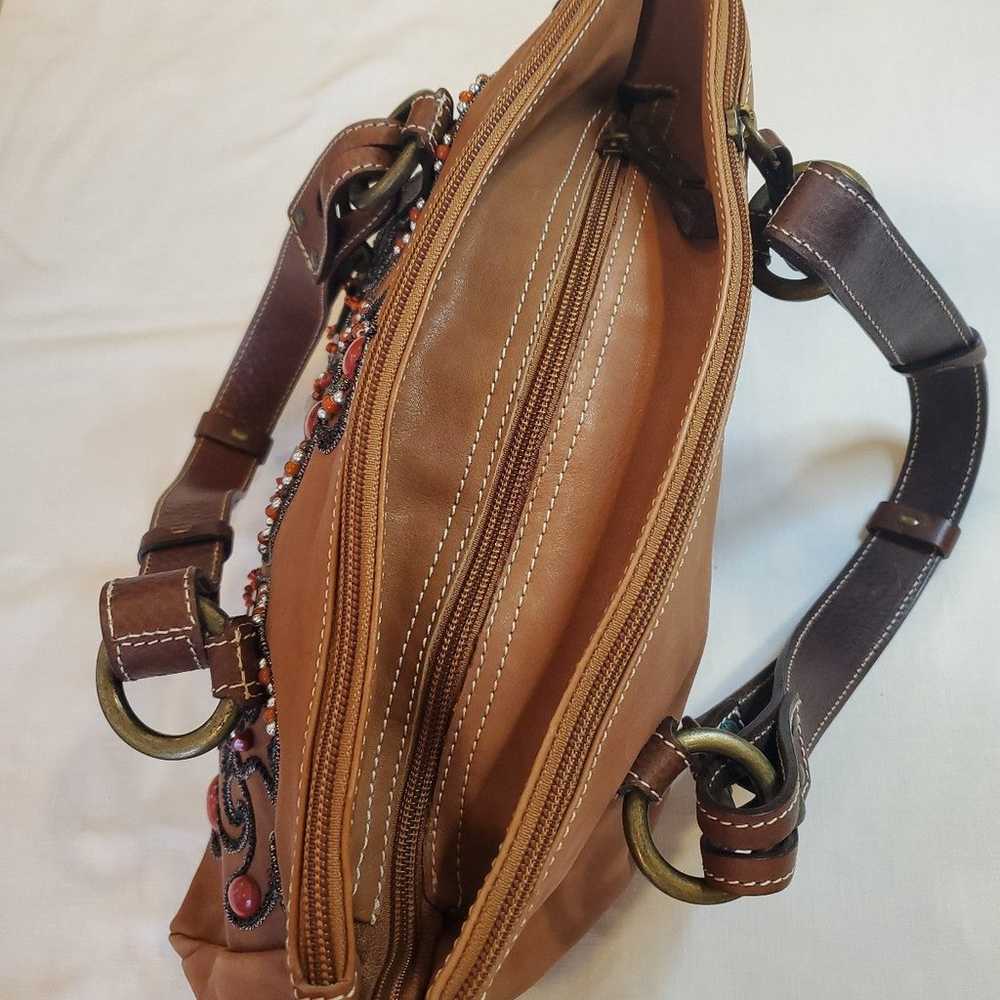 Vintage Gianni Chiarini beaded leather bag with d… - image 7