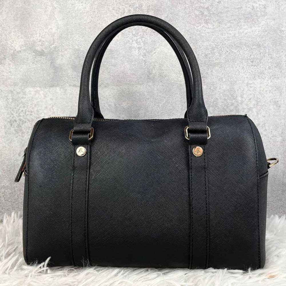 Brand new AGNES B. leather 2WAY shoulder bag in b… - image 2