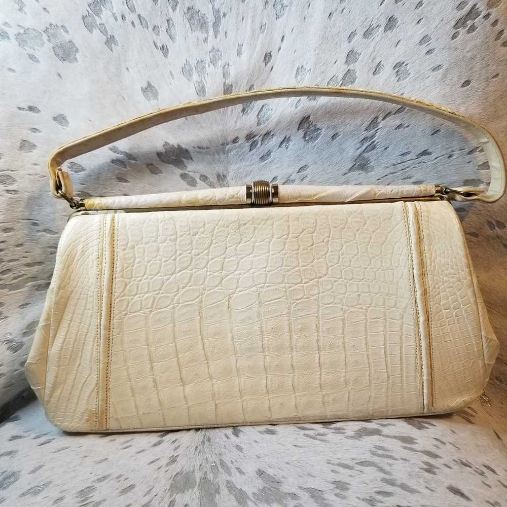 Vintage Crocodile print bag - image 2