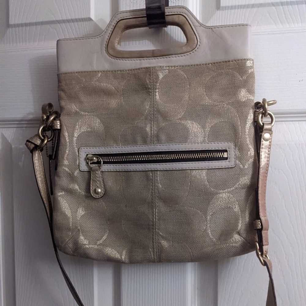 Vintage coach Fold over Bonnie Bag - image 3