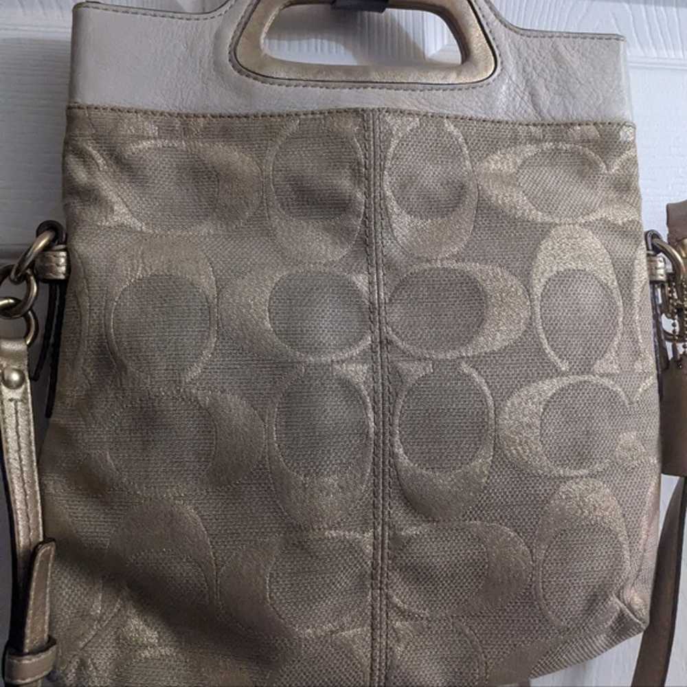 Vintage coach Fold over Bonnie Bag - image 5