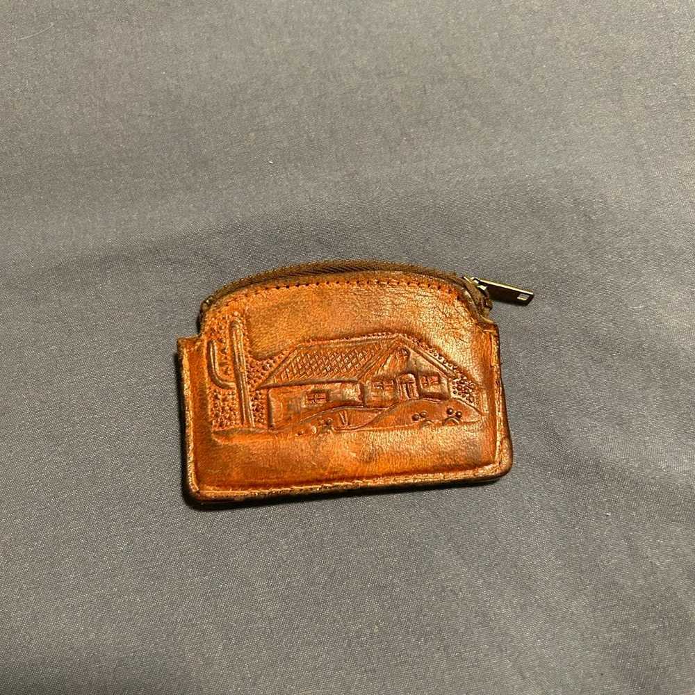 Vintage 1970’s Stamped Leather Purse - image 9