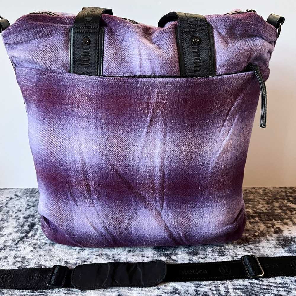 Lululemon XL Purple Plaid Tartain Wool Black Triu… - image 2